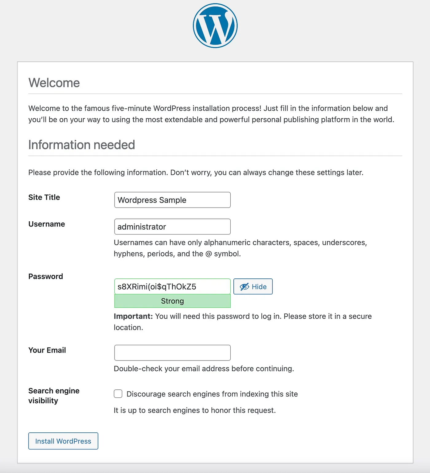 wordpress 5